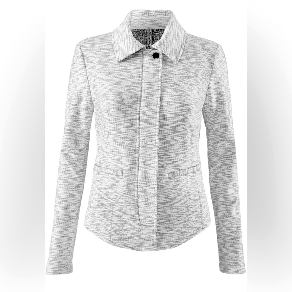 Gray French Terry Cloth Shacket